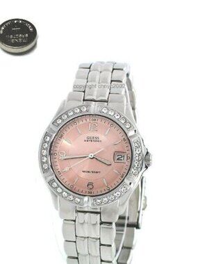 GUESS Waterpro Watch Stainless Steel Pink Face